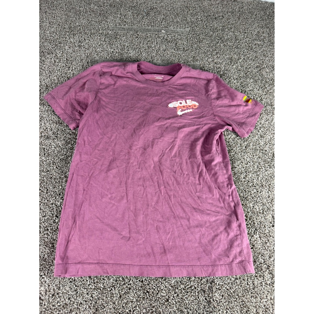 Nike Sole Food Graphic T-Shirt Mens Small Purple Short Sleeve Sandwich Shoebox